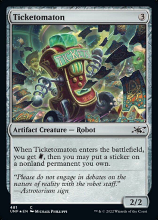 Ticketomaton (Galaxy Foil) [Unfinity] | Exor Games New Glasgow