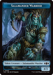 Salamander Warrior // Zombie Druid Double-Sided Token [Tarkir: Dragonstorm Commander Tokens] | Exor Games New Glasgow