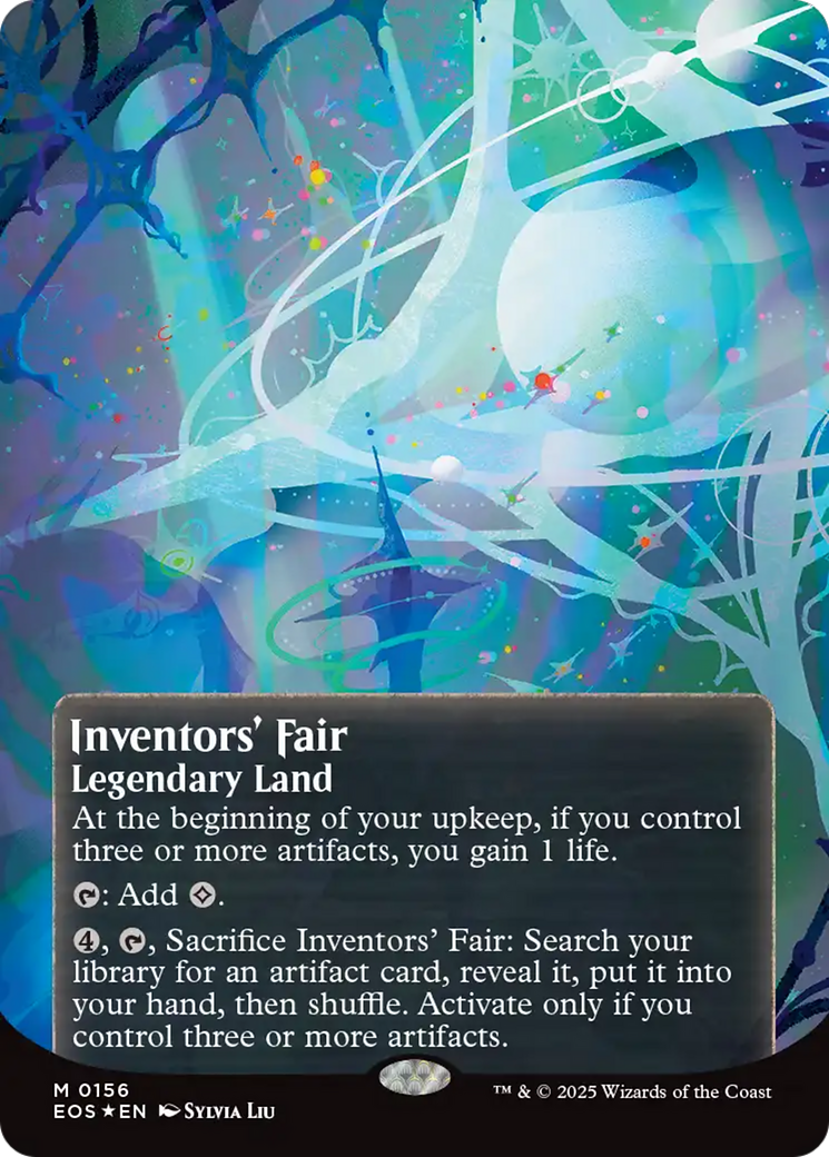 Inventors' Fair (0156) (Borderless) (Galaxy Foil) [Edge of Eternities: Stellar Sights] | Exor Games New Glasgow