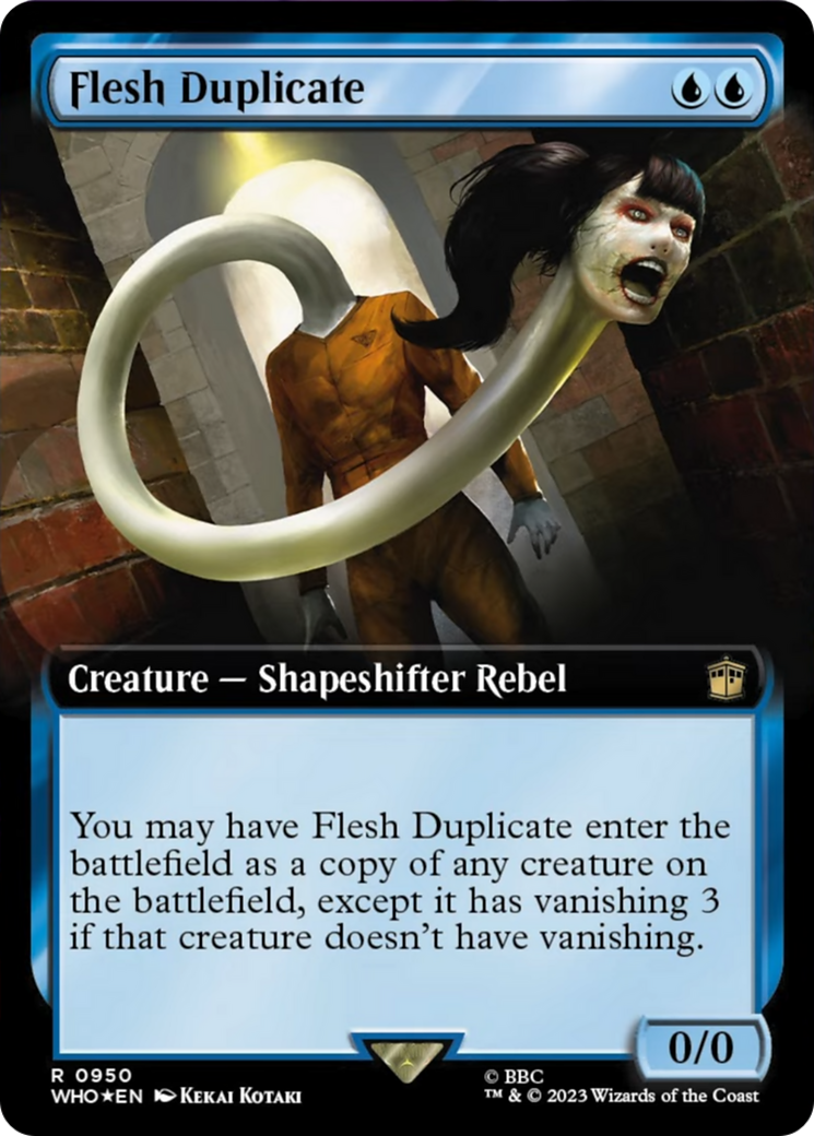 Flesh Duplicate (Extended Art) (Surge Foil) [Doctor Who] | Exor Games New Glasgow