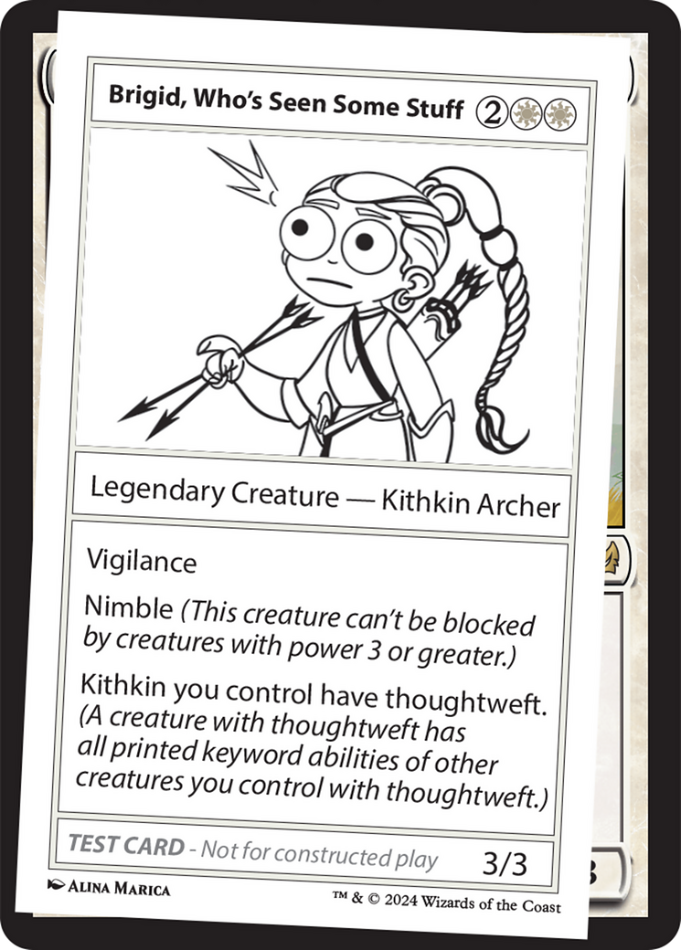 Brigid, Who's Seen Some Stuff [Mystery Booster 2 Playtest Cards] | Exor Games New Glasgow