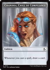 Chandra, Chill of Compliance // Chandra, Torch of Defiance Double-Sided Token [Reality Fracture Tokens] | Exor Games New Glasgow