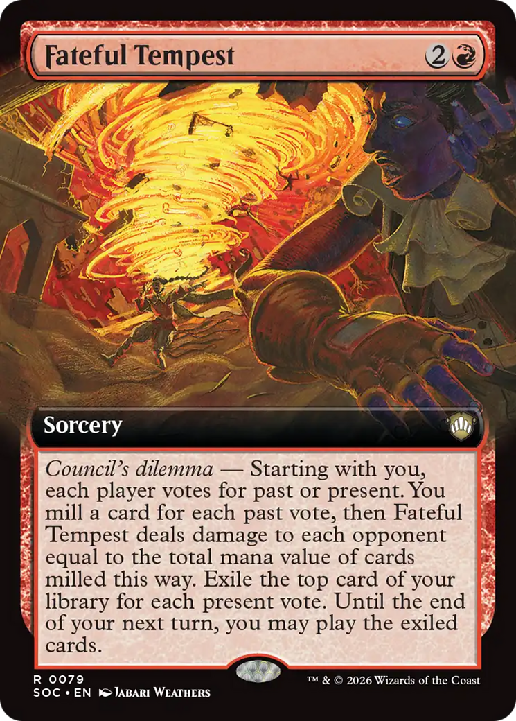 Fateful Tempest (Extended Art) [Secrets of Strixhaven Commander] | Exor Games New Glasgow