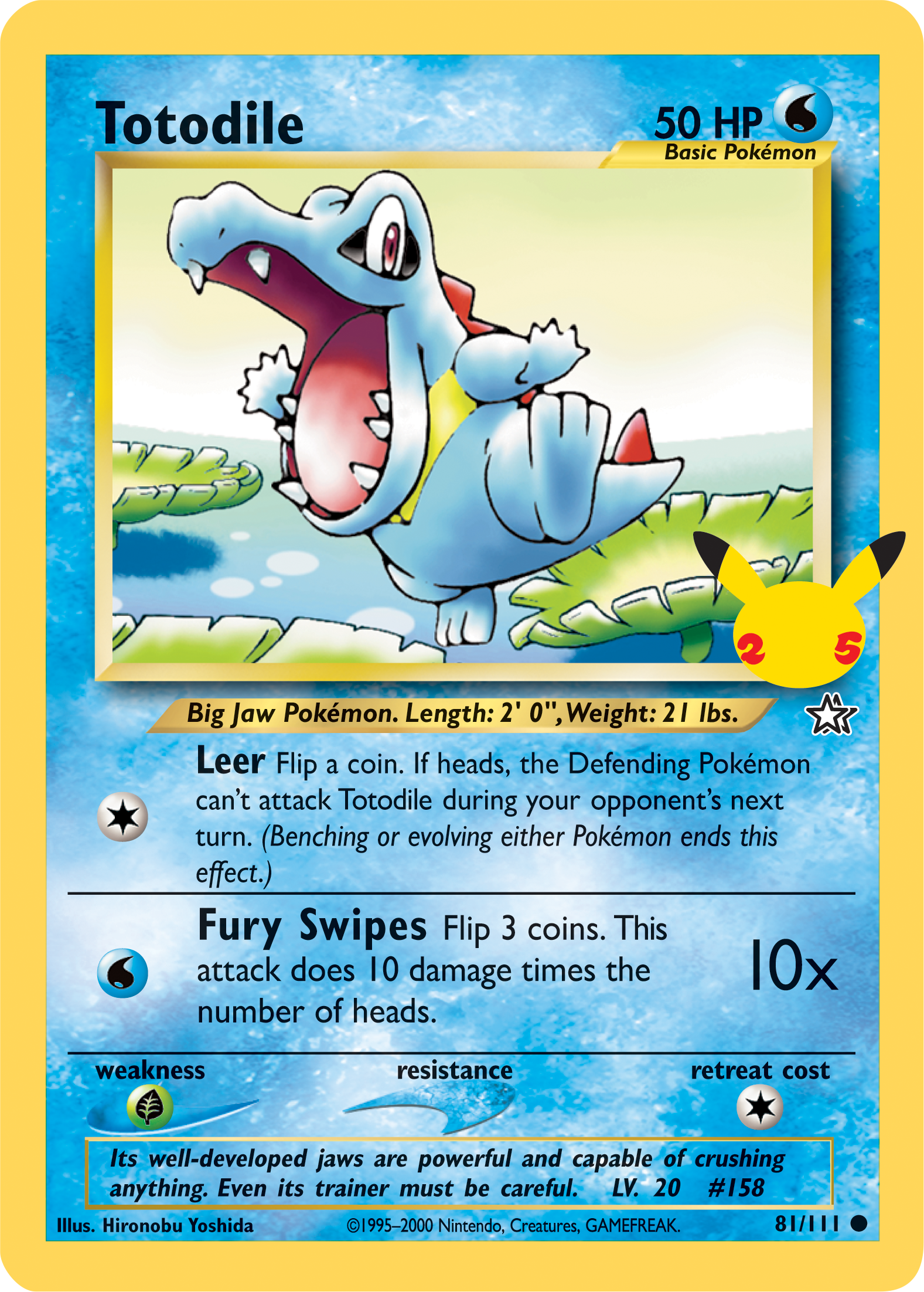 Totodile (81/111) (Jumbo Card) [First Partner Pack] | Exor Games New Glasgow