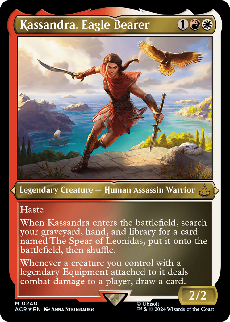 Kassandra, Eagle Bearer (Foil Etched) [Assassin's Creed] | Exor Games New Glasgow