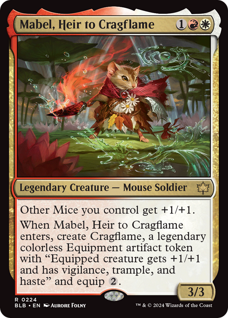 Mabel, Heir to Cragflame [Bloomburrow] | Exor Games New Glasgow