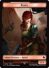Soldier // Rebel Double-Sided Token [FINAL FANTASY Commander Tokens] | Exor Games New Glasgow