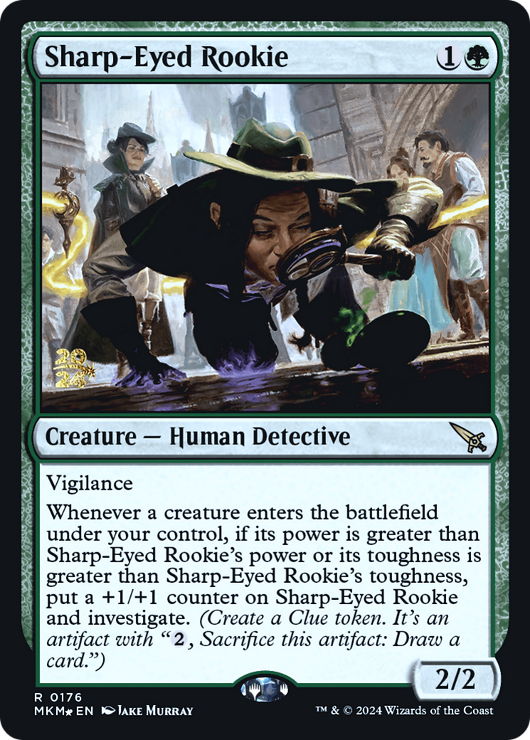 Sharp-Eyed Rookie [Murders at Karlov Manor Prerelease Promos] | Exor Games New Glasgow