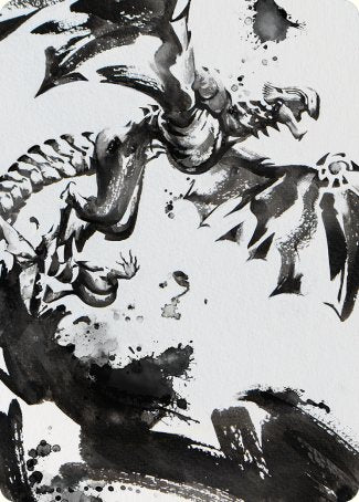 Quicksilver Fisher Art Card [Phyrexia: All Will Be One Art Series] | Exor Games New Glasgow
