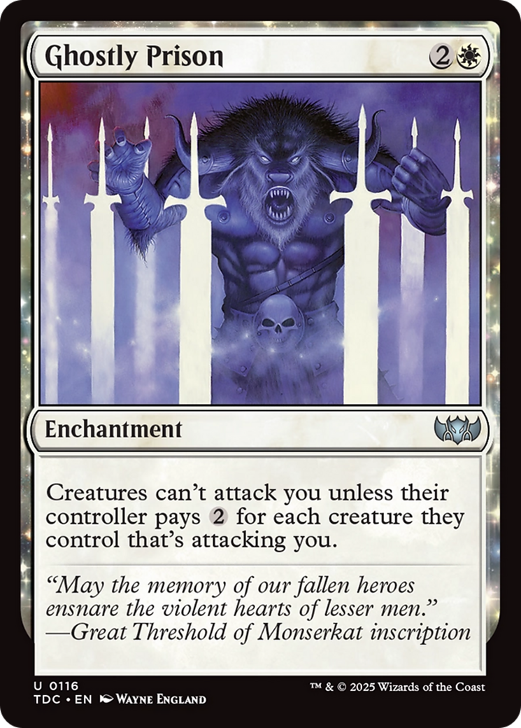 Ghostly Prison [Tarkir: Dragonstorm Commander] | Exor Games New Glasgow