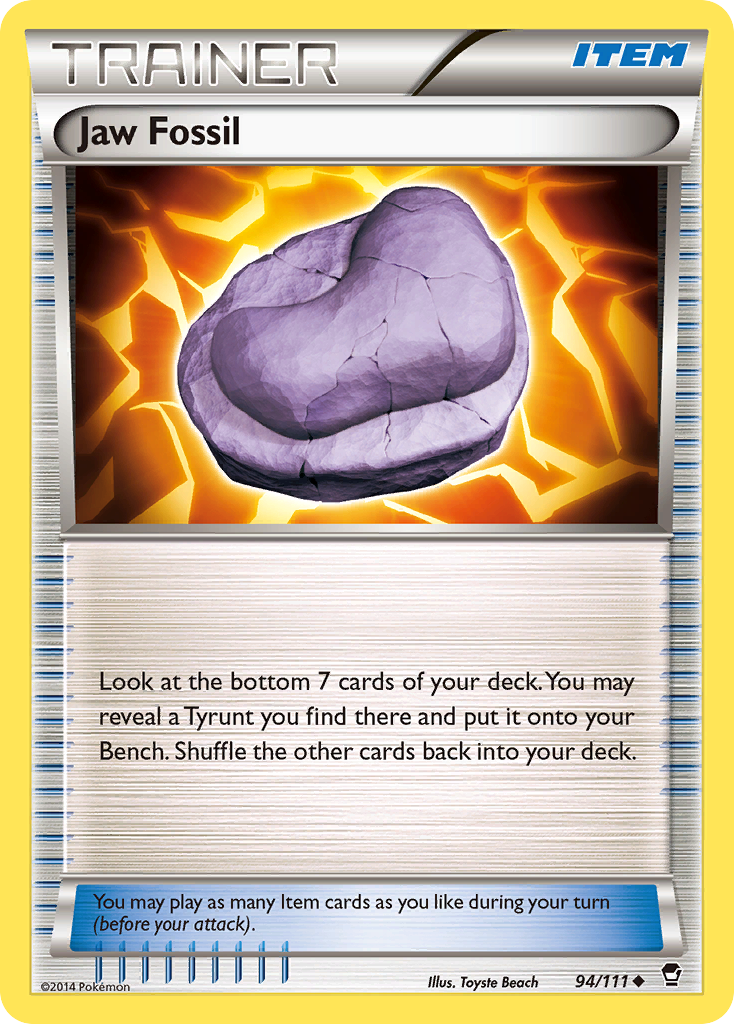 Jaw Fossil (94/111) [XY: Furious Fists] | Exor Games New Glasgow