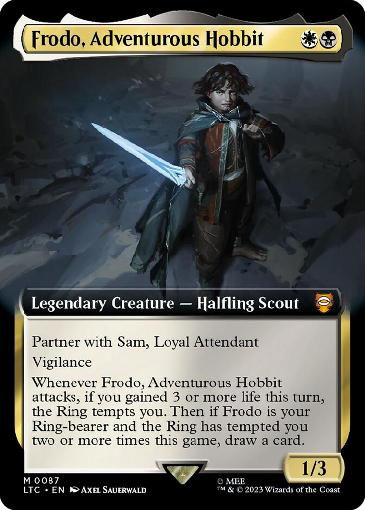 Frodo, Adventurous Hobbit (Extended Art) [The Lord of the Rings: Tales of Middle-Earth Commander] | Exor Games New Glasgow