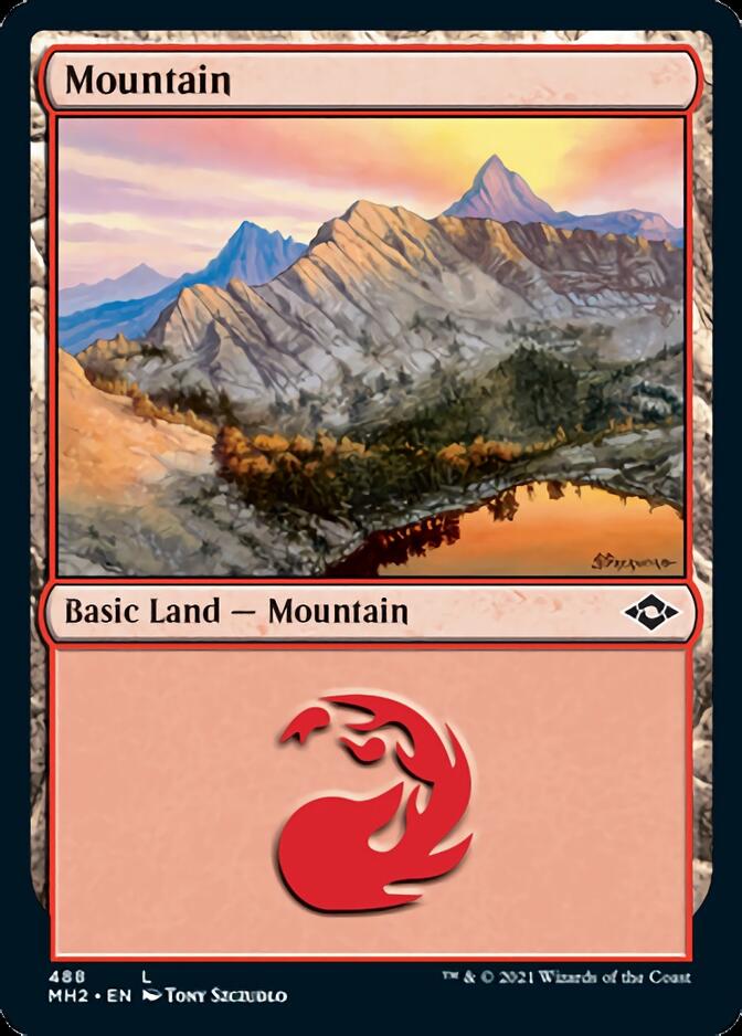 Mountain (488) (Foil Etched) [Modern Horizons 2] | Exor Games New Glasgow