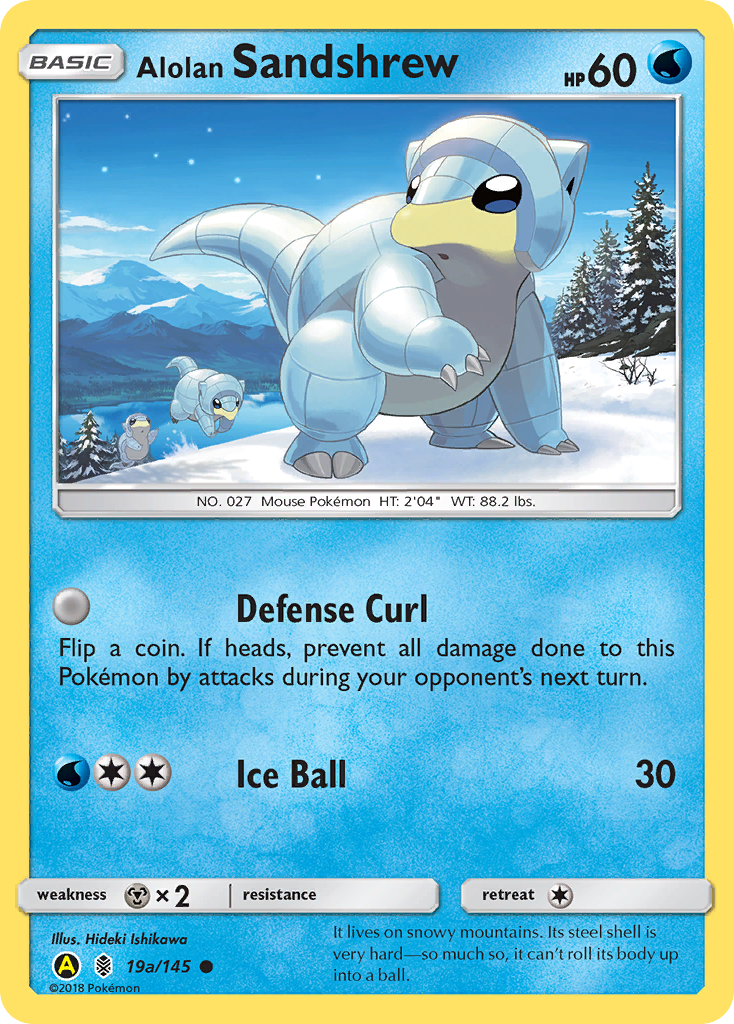 Alolan Sandshrew (19a/145) [Alternate Art Promos] | Exor Games New Glasgow