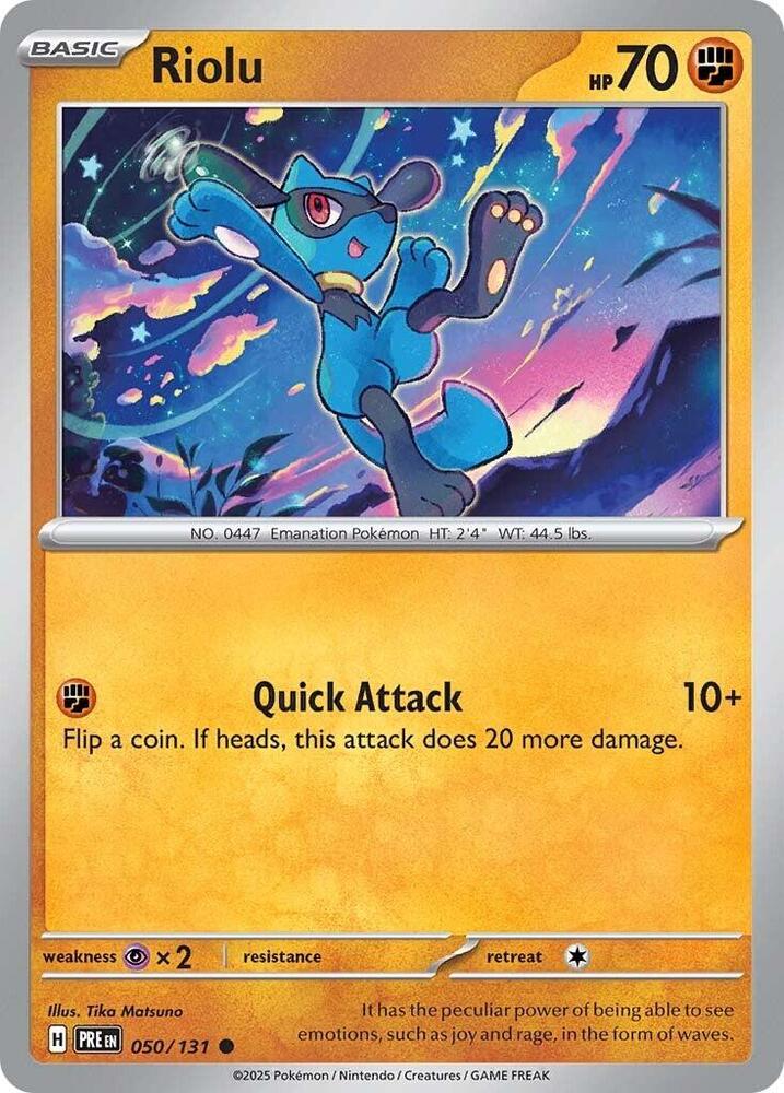 Riolu (050/131) [Scarlet & Violet: Prismatic Evolutions] | Exor Games New Glasgow