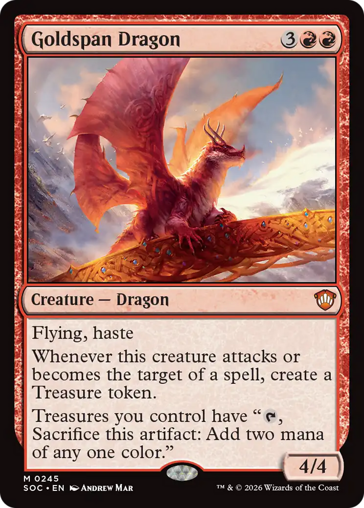 Goldspan Dragon [Secrets of Strixhaven Commander] | Exor Games New Glasgow