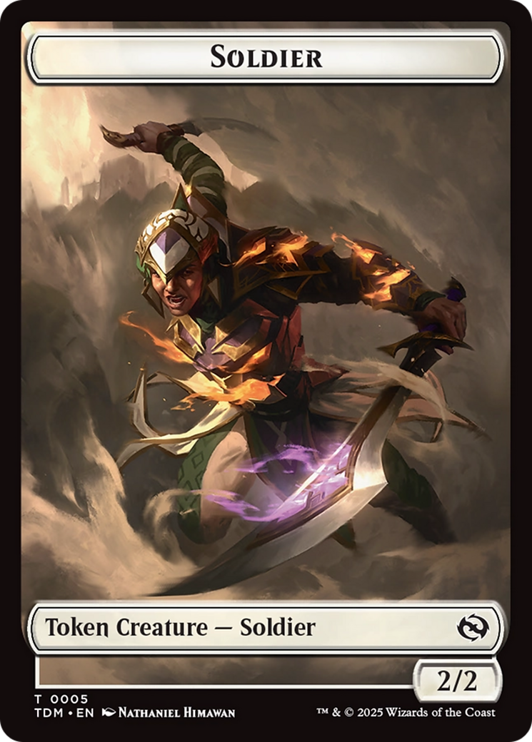 Goblin // Solider (0004) Double-Sided Token [Tarkir: Dragonstorm Commander Tokens] | Exor Games New Glasgow