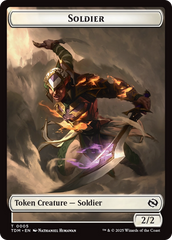 Solider (0004) // Solider (0005) Double-Sided Token [Tarkir: Dragonstorm Tokens] | Exor Games New Glasgow