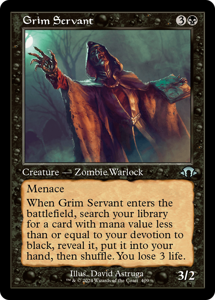 Grim Servant (Retro) [Modern Horizons 3] | Exor Games New Glasgow