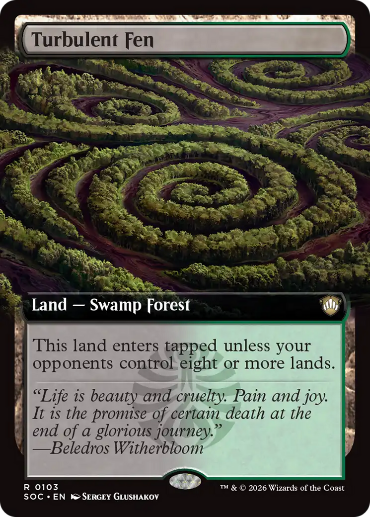 Turbulent Fen (Extended Art) [Secrets of Strixhaven Commander] | Exor Games New Glasgow