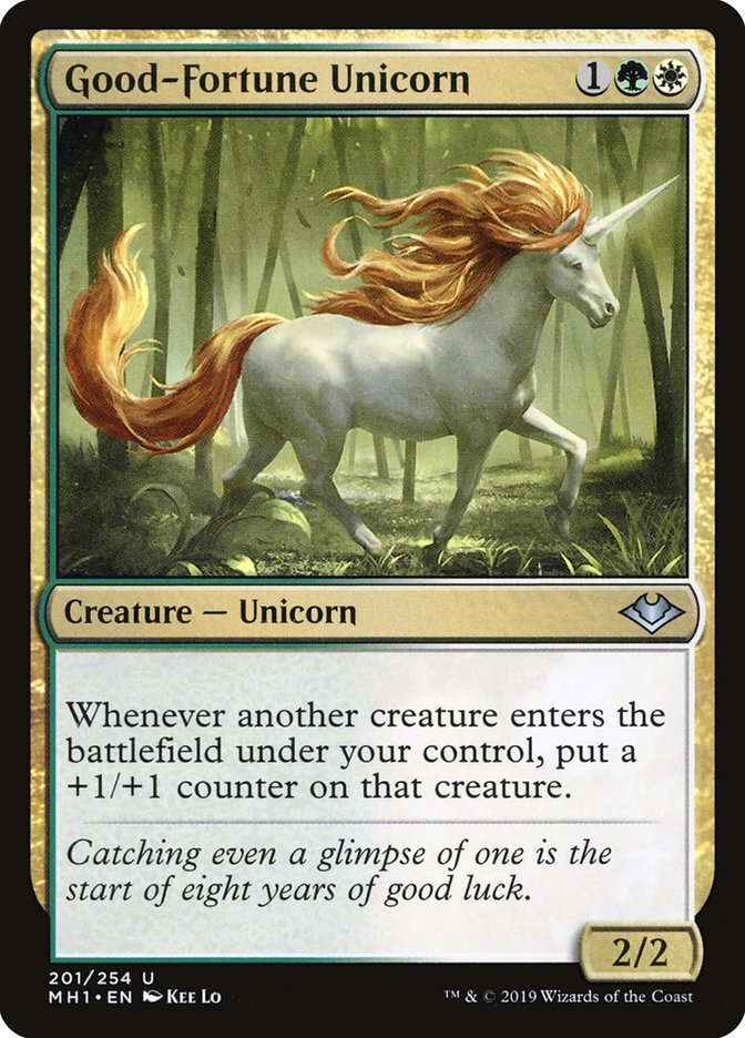 Good-Fortune Unicorn [Modern Horizons] | Exor Games New Glasgow