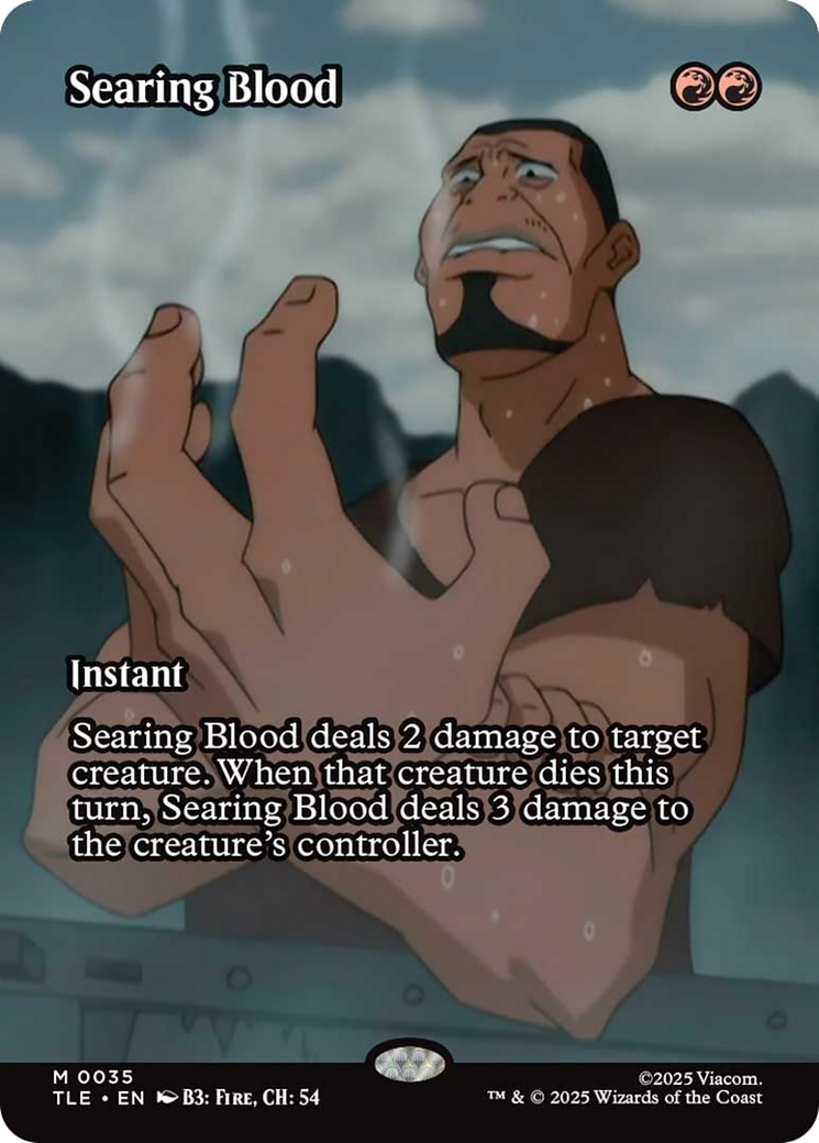 Searing Blood (Borderless) [Avatar: The Last Airbender: Eternal-Legal] | Exor Games New Glasgow