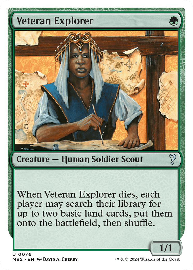 Veteran Explorer (White Border) [Mystery Booster 2] | Exor Games New Glasgow