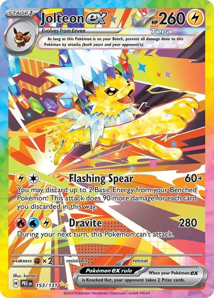 Jolteon ex (153/131) [Scarlet & Violet: Prismatic Evolutions] | Exor Games New Glasgow