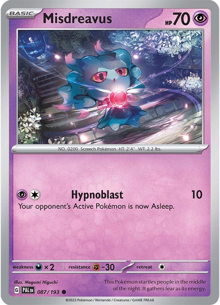 Misdreavus (087/193) [Scarlet & Violet: Paldea Evolved] | Exor Games New Glasgow