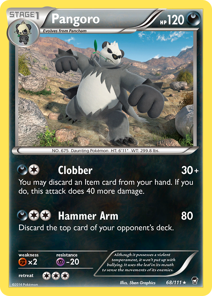Pangoro (68/111) [XY: Furious Fists] | Exor Games New Glasgow