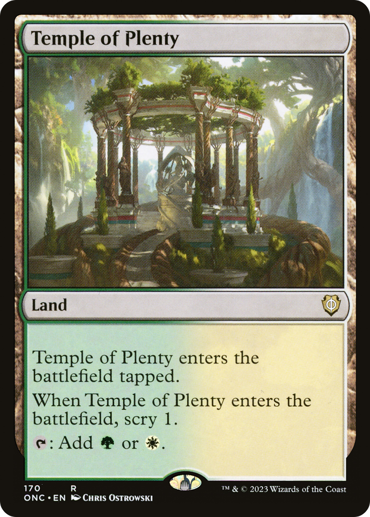 Temple of Plenty [Phyrexia: All Will Be One Commander] | Exor Games New Glasgow