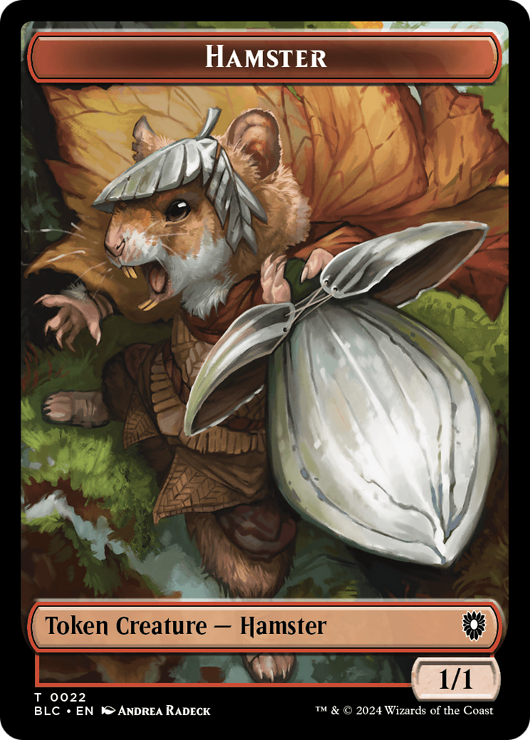 Hamster // City's Blessing Double-Sided Token [Bloomburrow Commander Tokens] | Exor Games New Glasgow