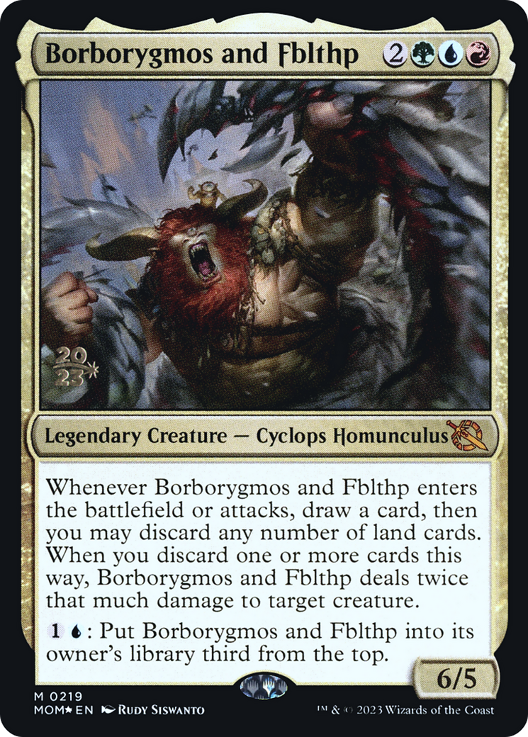 Borborygmos and Fblthp [March of the Machine Prerelease Promos] | Exor Games New Glasgow