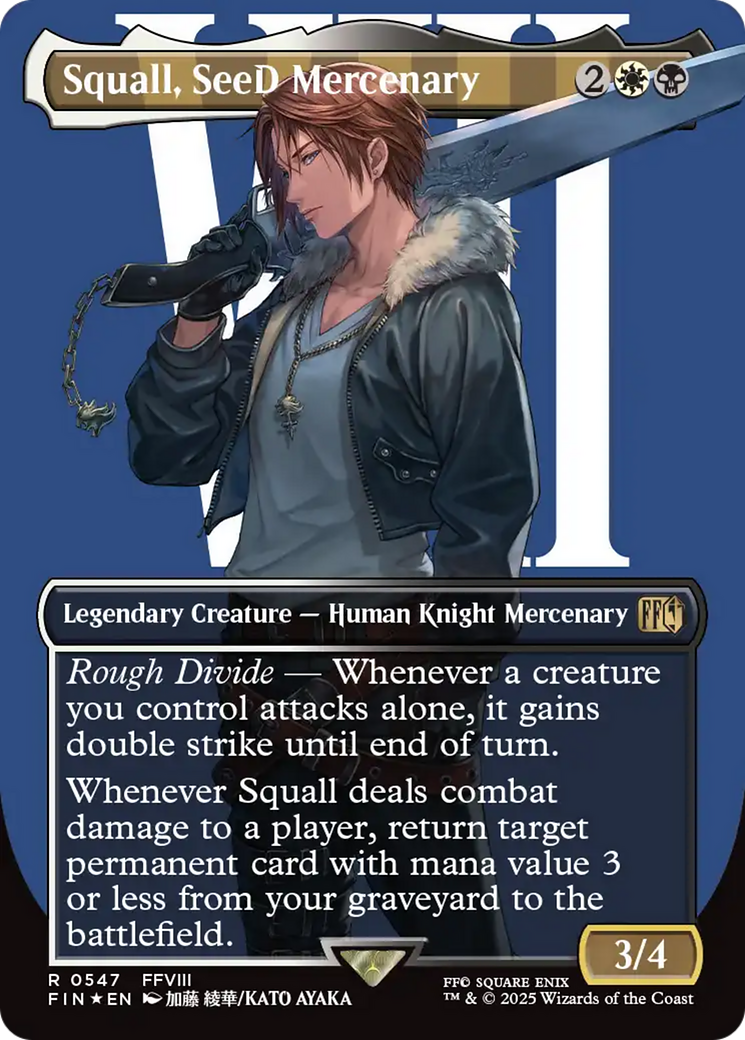 Squall, SeeD Mercenary (Borderless) (Surge Foil) [FINAL FANTASY] | Exor Games New Glasgow