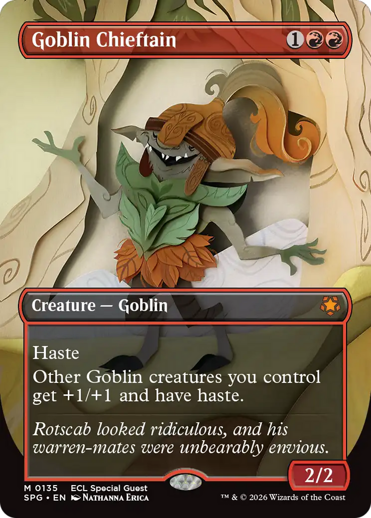 Goblin Chieftain (Borderless) [Lorwyn Eclipsed Special Guests] | Exor Games New Glasgow