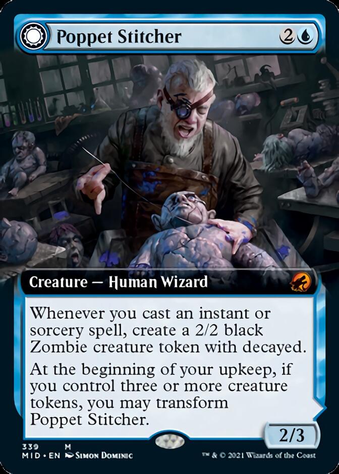 Poppet Stitcher // Poppet Factory (Extended Art) [Innistrad: Midnight Hunt] | Exor Games New Glasgow