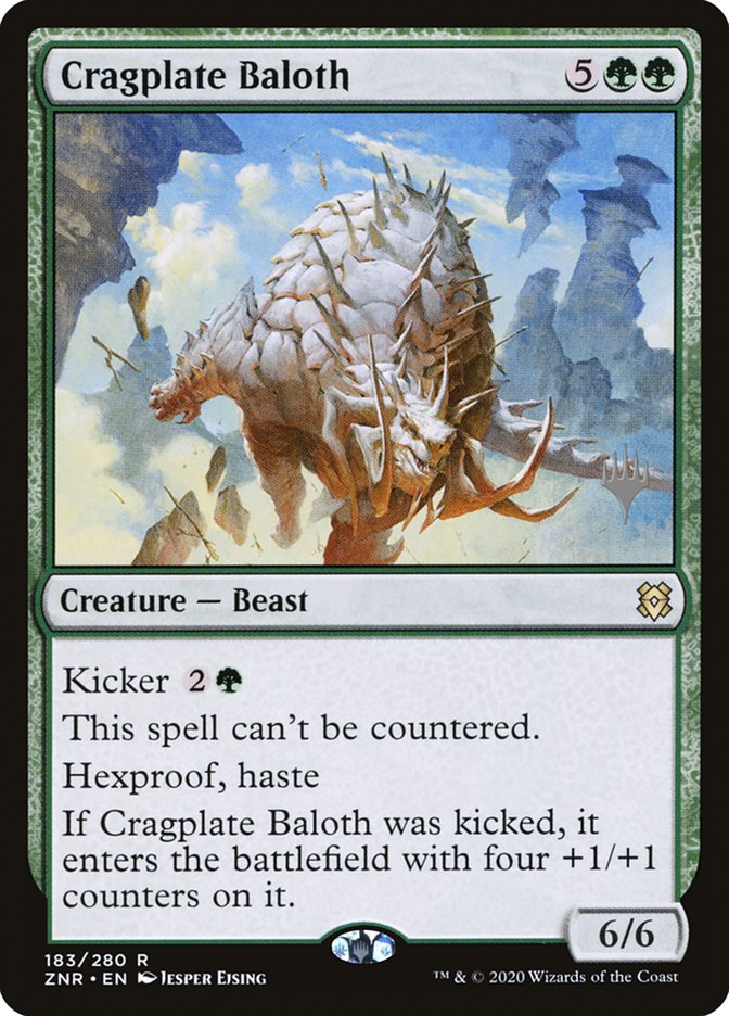 Cragplate Baloth (Promo Pack) [Zendikar Rising Promos] | Exor Games New Glasgow