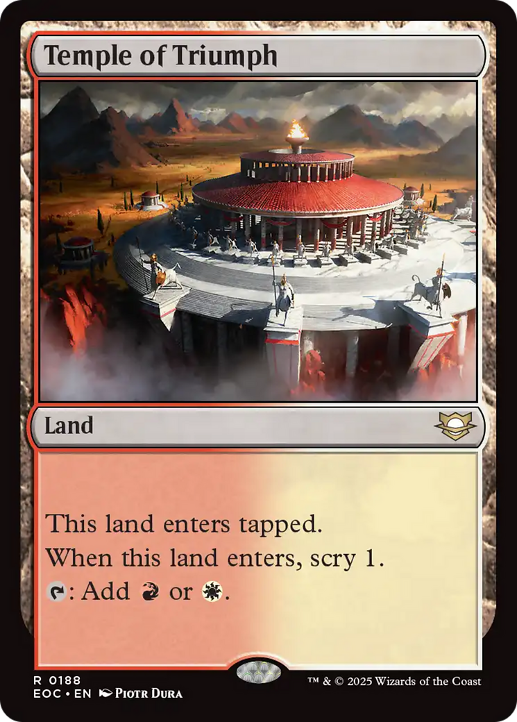 Temple of Triumph [Edge of Eternities Commander] | Exor Games New Glasgow