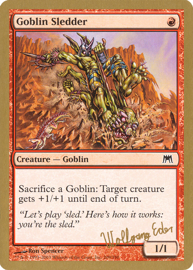 Goblin Sledder (Wolfgang Eder) [World Championship Decks 2003] | Exor Games New Glasgow