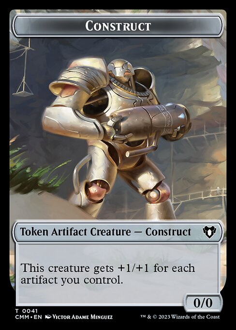 Servo // Construct (0041) Double-Sided Token [Commander Masters Tokens] | Exor Games New Glasgow