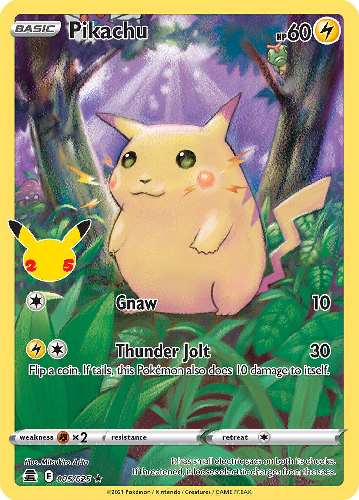 Pikachu (005/025) [Celebrations: 25th Anniversary] | Exor Games New Glasgow