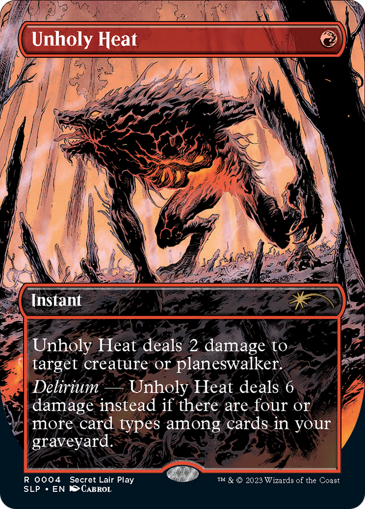 Unholy Heat (Borderless) [Secret Lair Showdown] | Exor Games New Glasgow