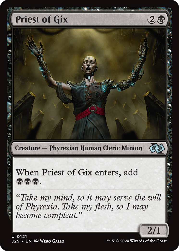 Priest of Gix [Foundations Jumpstart] | Exor Games New Glasgow