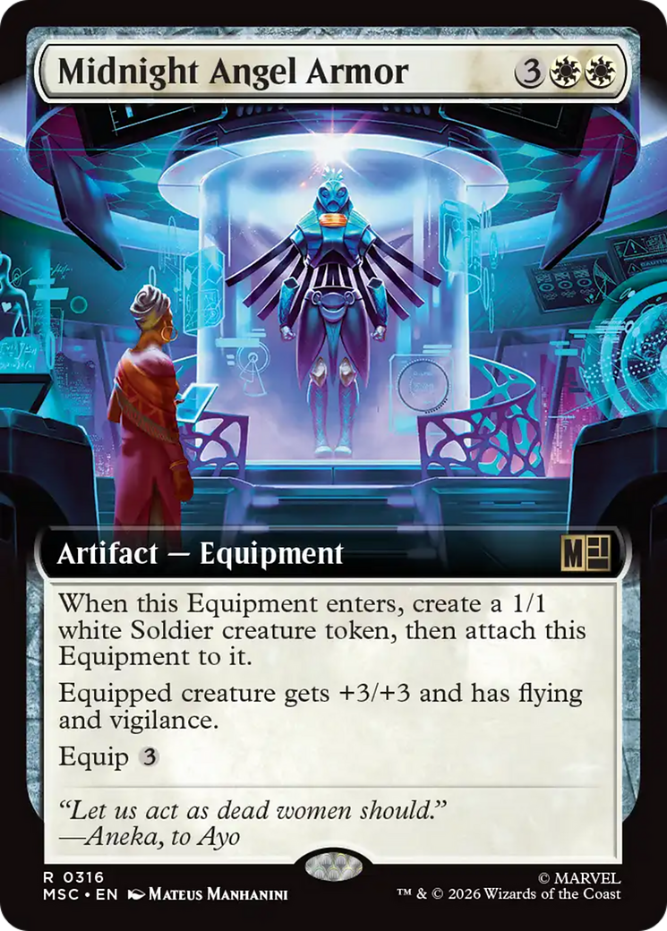 Midnight Angel Armor (Extended Art) [Marvel Super Heroes Commander] | Exor Games New Glasgow