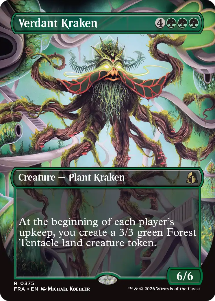 Verdant Kraken (Borderless) [Reality Fracture] | Exor Games New Glasgow