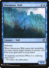 Mnemonic Wall [Mystery Booster] | Exor Games New Glasgow