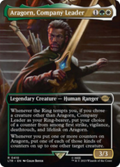 Aragorn, Company Leader (Borderless Alternate Art) [The Lord of the Rings: Tales of Middle-Earth] | Exor Games New Glasgow