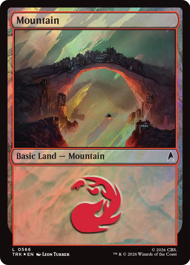 Mountain (0566) (Surge Foil) [Star Trek Commander] | Exor Games New Glasgow