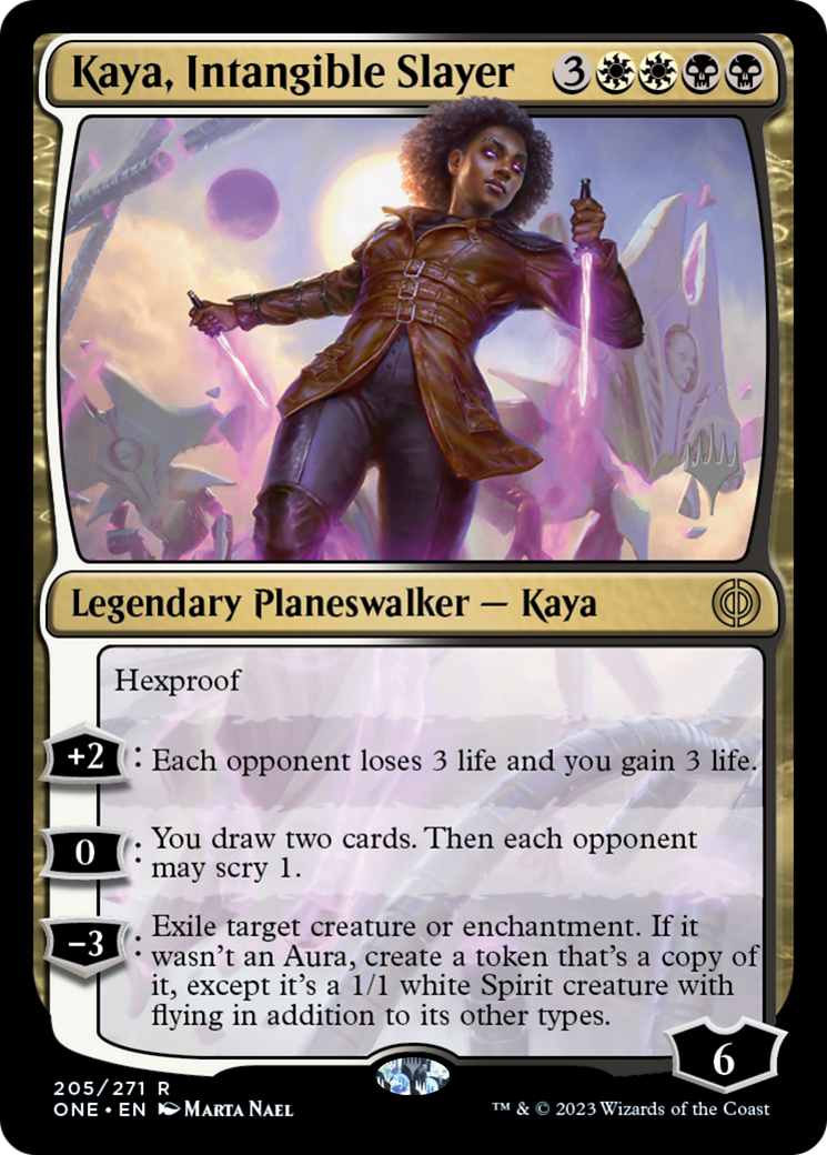 Kaya, Intangible Slayer (Promo Pack) [Phyrexia: All Will Be One Promos] | Exor Games New Glasgow