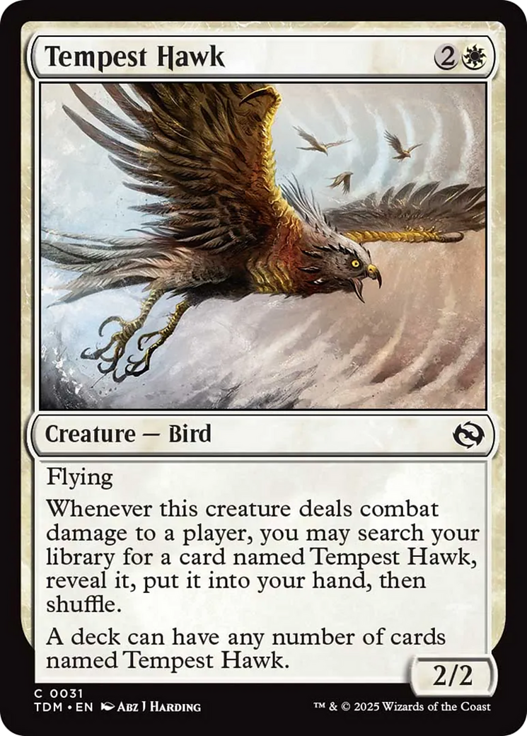 Tempest Hawk [Tarkir: Dragonstorm] | Exor Games New Glasgow